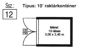 12 -es raktár konténer metszet kép 12 -es raktár konténer metszet kép